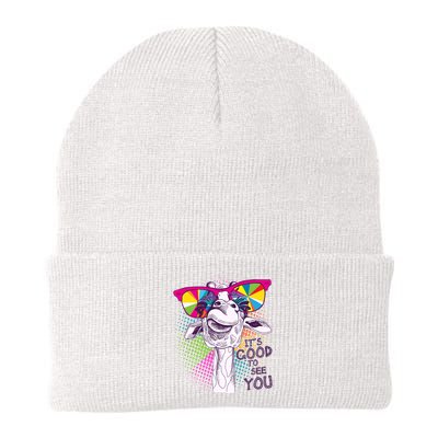 Funny Giraffe It's Good To See You Beanie