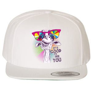 Funny Giraffe It's Good To See You Wool Snapback Cap