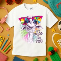 Funny Giraffe It's Good To See You Kids T-Shirt