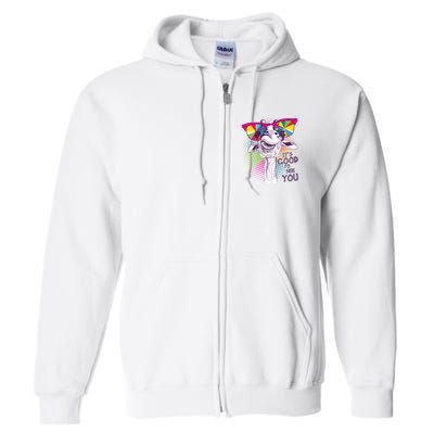 Funny Giraffe It's Good To See You Full Zip Hoodie
