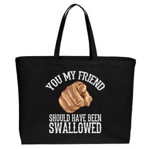 Funny Gift Inappropriate Adult Humor Sarcastic Sex Gift Rude Gag Cotton Canvas Jumbo Tote