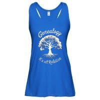 Family Genealogy Its All Relative Gift Ladies Essential Flowy Tank