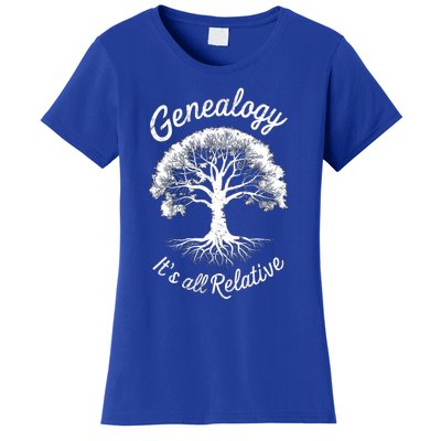 Family Genealogy Its All Relative Gift Women's T-Shirt