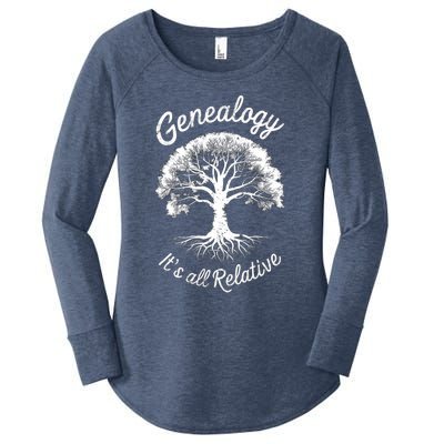 Family Genealogy Its All Relative Gift Women's Perfect Tri Tunic Long Sleeve Shirt