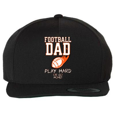 Funny Gift Idea Football FatherS Day Best Dad Stadium Gift Wool Snapback Cap