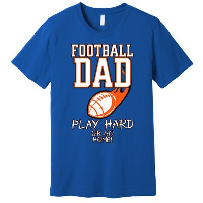 Funny Gift Idea Football FatherS Day Best Dad Stadium Gift Premium T-Shirt