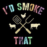 Funny Grilling ID Smoke That Grills Chef Pit Meat Gangster Flexfit Unipanel Trucker Cap