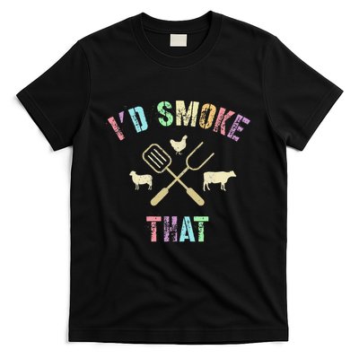 Funny Grilling ID Smoke That Grills Chef Pit Meat Gangster T-Shirt