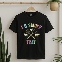 Funny Grilling ID Smoke That Grills Chef Pit Meat Gangster T-Shirt