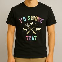 Funny Grilling ID Smoke That Grills Chef Pit Meat Gangster T-Shirt