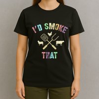 Funny Grilling ID Smoke That Grills Chef Pit Meat Gangster T-Shirt