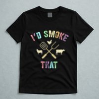 Funny Grilling ID Smoke That Grills Chef Pit Meat Gangster T-Shirt