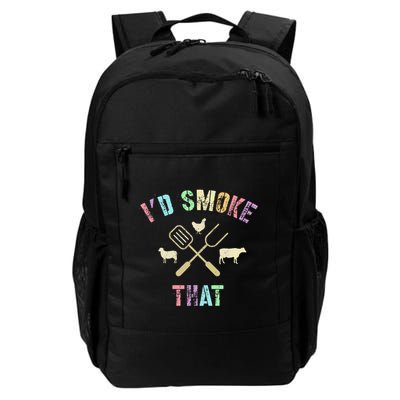 Funny Grilling ID Smoke That Grills Chef Pit Meat Gangster Backpack