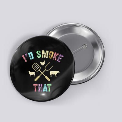 Funny Grilling ID Smoke That Grills Chef Pit Meat Gangster Button
