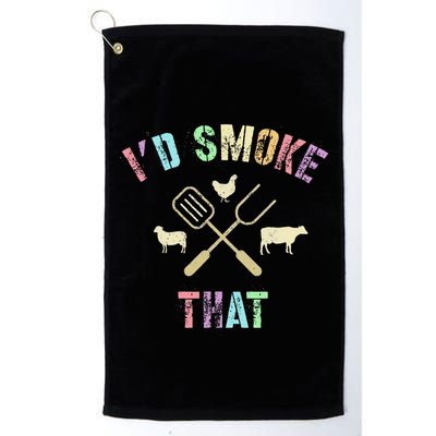 Funny Grilling ID Smoke That Grills Chef Pit Meat Gangster Golf Towel