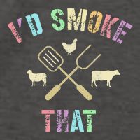Funny Grilling ID Smoke That Grills Chef Pit Meat Gangster Vector Backpack