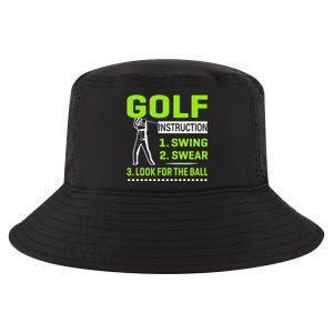 Funny Golf Instructions Cool Comfort Performance Bucket Hat