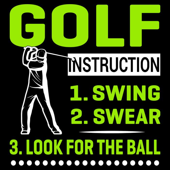 Funny Golf Instructions Womens Tank Top