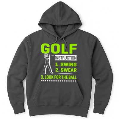 Funny Golf Instructions Hoodie