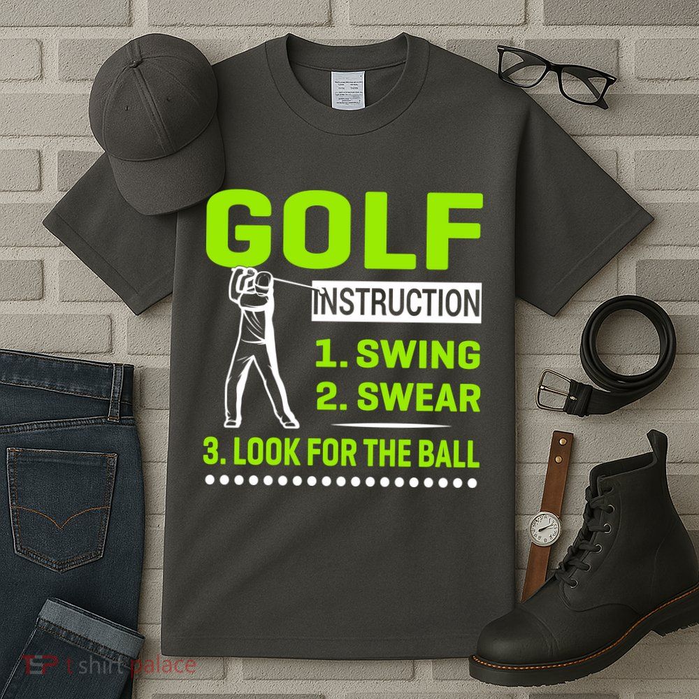 Funny Golf Instructions Tall T-Shirt