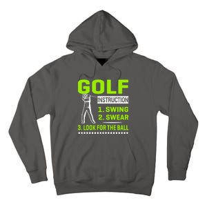 Funny Golf Instructions Tall Hoodie