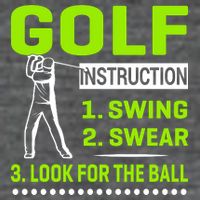 Funny Golf Instructions Tank Top