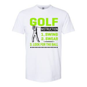 Funny Golf Instructions Softstyle CVC T-Shirt