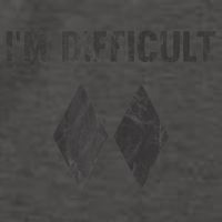Funny Gift I'm Difficult Double Black Diamond Ski Snowboard Gift Vector Backpack