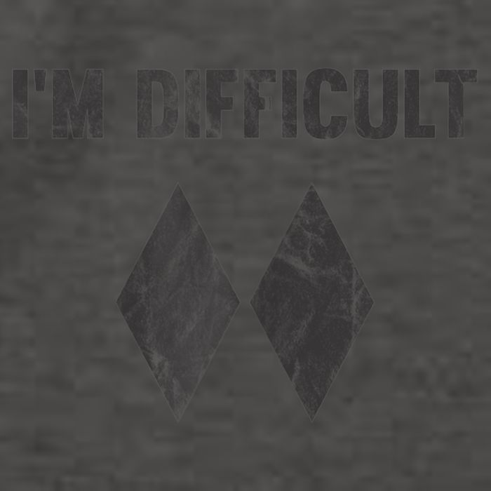 Funny Gift I'm Difficult Double Black Diamond Ski Snowboard Gift Vector Backpack