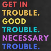 Funny Get In Good Necessary Trouble Knit Cap Winter Beanie