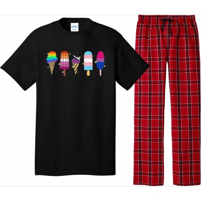 Funny Gay Ice Cream Pride Lgbt Gift Pajama Set