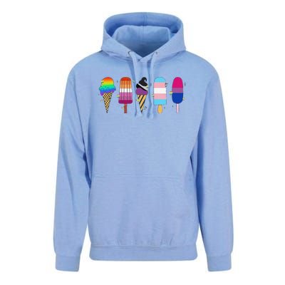 Funny Gay Ice Cream Pride Lgbt Gift Unisex Surf Hoodie