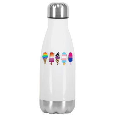 Funny Gay Ice Cream Pride Lgbt Gift Stainless Steel Insulated Water Bottle