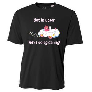 Funny Get In Loser, We're Going Caring Bear Cooling Performance Crew T-Shirt