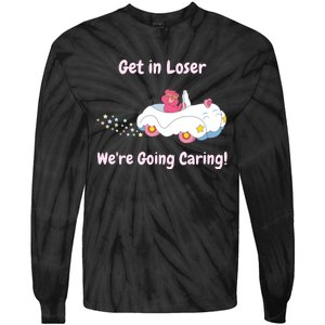 Funny Get In Loser, We're Going Caring Bear Tie-Dye Long Sleeve Shirt