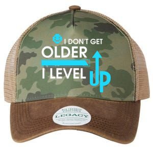 Funny Gaming I Dont Get Older I Level Up Gamer Birthday Cool Gift Legacy Tie Dye Trucker Hat