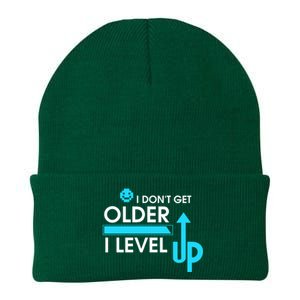 Funny Gaming I Dont Get Older I Level Up Gamer Birthday Cool Gift Knit Cap Winter Beanie