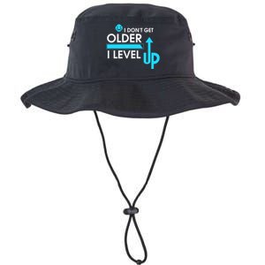 Funny Gaming I Dont Get Older I Level Up Gamer Birthday Cool Gift Legacy Cool Fit Booney Bucket Hat