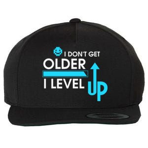 Funny Gaming I Dont Get Older I Level Up Gamer Birthday Cool Gift Wool Snapback Cap