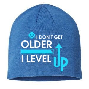 Funny Gaming I Dont Get Older I Level Up Gamer Birthday Cool Gift Sustainable Beanie