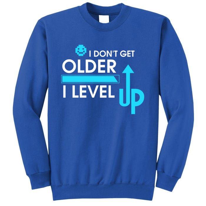 Funny Gaming I Dont Get Older I Level Up Gamer Birthday Cool Gift Tall Sweatshirt