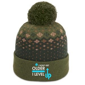 Funny Gaming I Dont Get Older I Level Up Gamer Birthday Cool Gift The Baniff Cuffed Pom Beanie