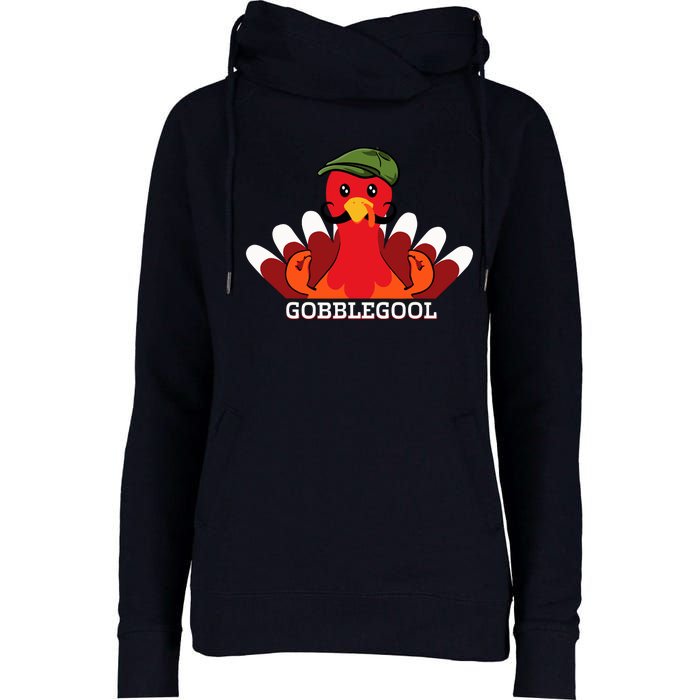 Funny Gobblegool Italian Gobble Turkey Day Fall Thanksgiving Womens Funnel Neck Pullover Hood