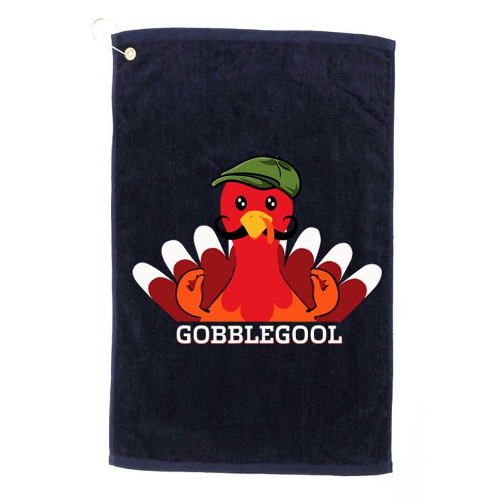 Funny Gobblegool Italian Gobble Turkey Day Fall Thanksgiving Platinum Collection Golf Towel