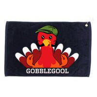 Funny Gobblegool Italian Gobble Turkey Day Fall Thanksgiving Grommeted Golf Towel