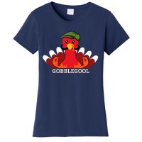 Funny Gobblegool Italian Gobble Turkey Day Fall Thanksgiving Women's T-Shirt