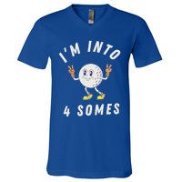 Funny Golf IM Into 4 Somes V-Neck T-Shirt