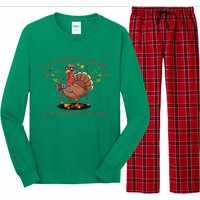 Funny Gaming I Paused My Game For Thanksgiving Gamer Long Sleeve Pajama Set