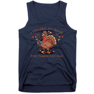 Funny Gaming I Paused My Game For Thanksgiving Gamer Tank Top