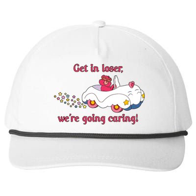 Funny Get In Loser, We're Going Caring Snapback Five-Panel Rope Hat